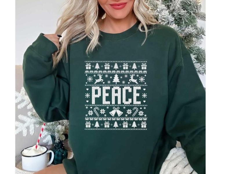 Couples Ugly Christmas Sweatshirt Shirt Hoodie, Couples Funny Matching Ugly Christmas Shirt, I Come In Peace Couples Christmas T-shirt, Ugly Christmas Party Shirt